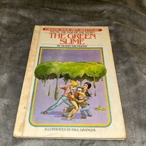 The Green Slime By Susan Saunders, Hardcover, 1982, Vintage Weekly Reader